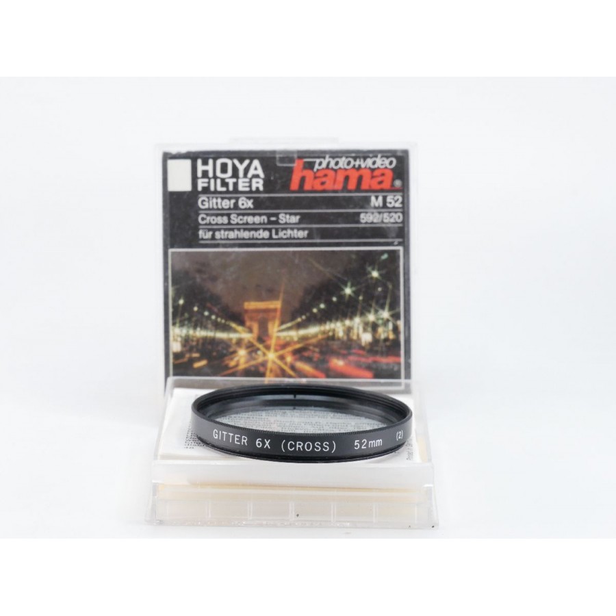 Hoya 6x Gitter Cross Screen – Star Fotoğraf Filtresi (52mm)