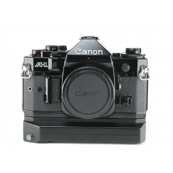 Canon A-1 Gehäuse (Schwarz) + Motor Drive MA…