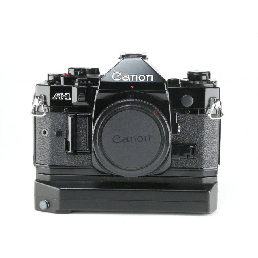 Canon A-1 Gehäuse (Schwarz) + Motor Drive MA Canon A-1 Gehäuse (Schwarz) + Motor Drive MA