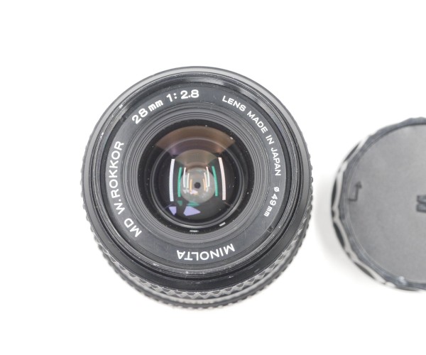 MINOLTA MD W.Rokkor 28mm f/2.8 Weitwinkelobjektiv mit Front- und Rück&hellip;