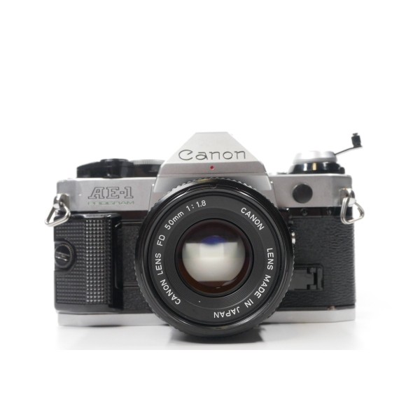 Canon AE-1 Program Spiegelreflexkamera mit Canon FD 50mm f/1.8 Gebraucht