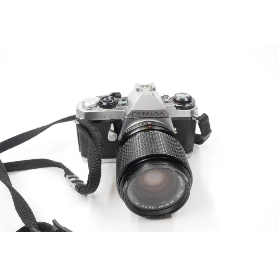 PENTAX ME F Spiegelreflexkamera mit Vivitar 35–70mm f/2.8–3.8 Macro Zoomobjektiv – Gebraucht PENTAX ME F Spiegelreflexkamera mit Vivitar 35–70mm f/2.8–3.8 Macro Zoomobjektiv – Gebraucht